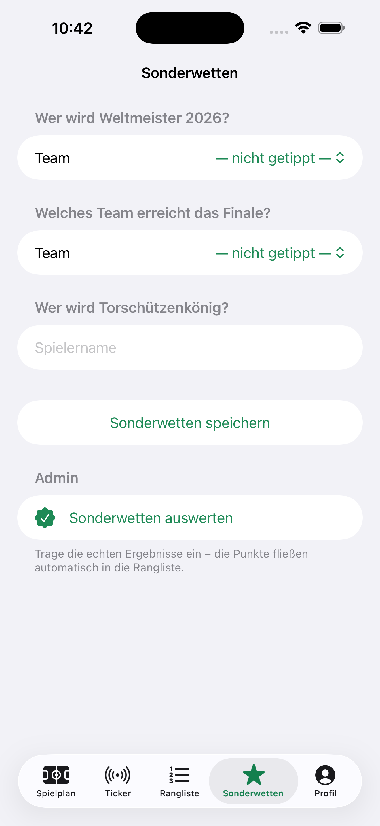 Sonderwetten