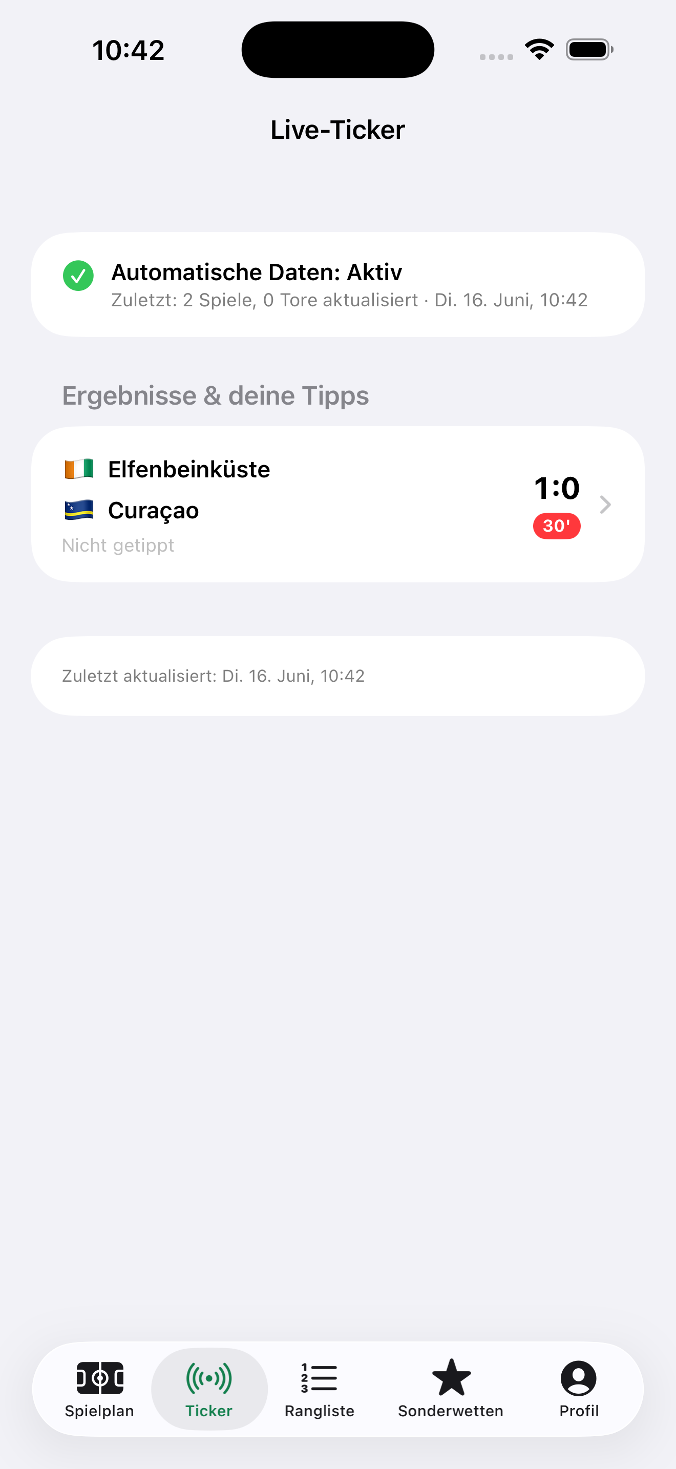 Live-Ticker
