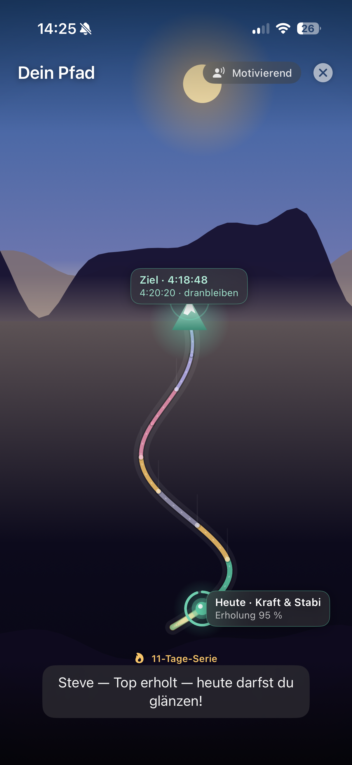 Der lebende Pfad: RunCoach zeigt deine Reise als atmosphärisches Diorama