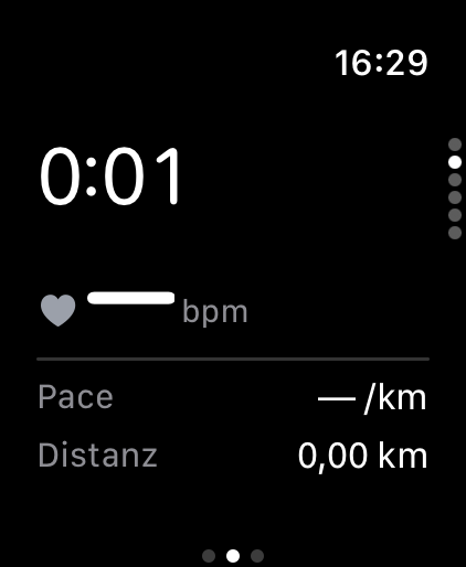 RunCoach Live-Workout auf der Apple Watch